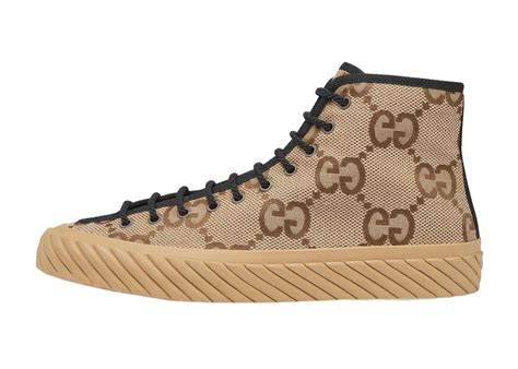 gucci common high gg fabric nero beige ebo|Gucci Maxi GG High Top Beige Ebony Men's .